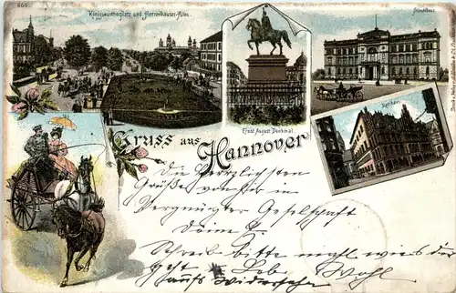 Gruss aus Hannover - Litho -235224