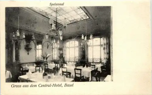 Basel - Gruss aus dem Central Hotel -235782