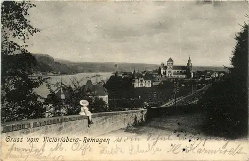 Remagen - Gruss vom Victoriaberg -235912
