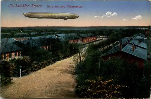 Zeppelin über Übungsplatz Lockstedt -235382