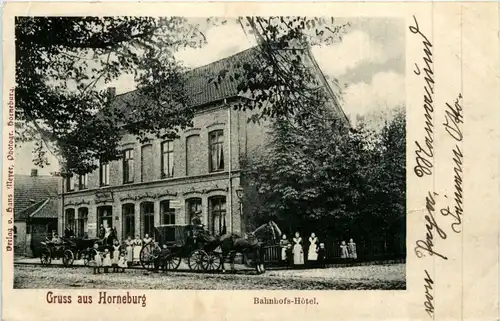 Gruss aus Horneburg - Bahnhofs Hotel -235862