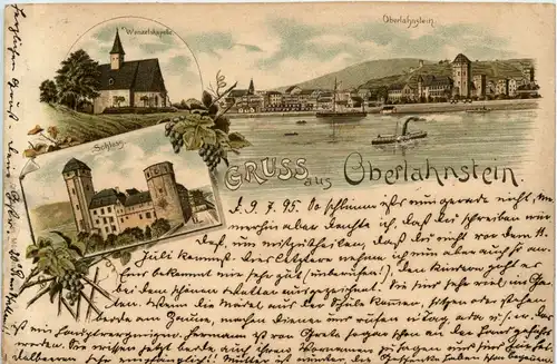 Gruss aus Oberlahnstein - Litho 1895 -235518