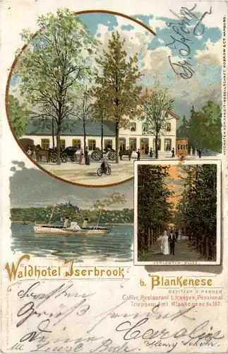 Blankenese - Waldhotel Iserbrook - Litho -235558