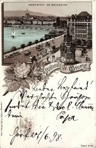 Souvenir de Geneve - Litho -235620