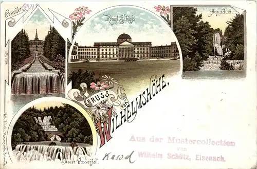 Kassel - Gruss von der Wilhelmshöhe - Litho -236342