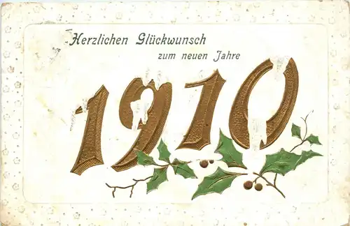 Neujahr - Jahreszahl 1910 -261750