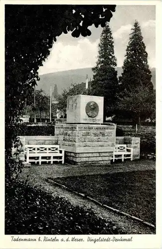 todenmann bei Rinteln - Dingelstedt Denkmal -236608