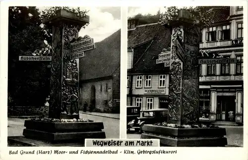 Bad Grund - Wegweiser am Markt -236668