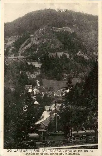 Schwarzwaldbahn bei Triberg -235994