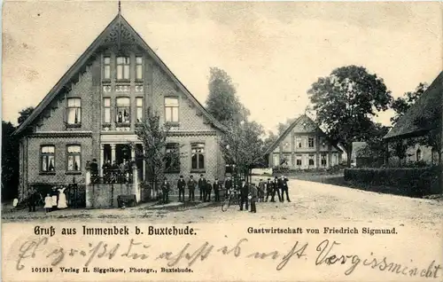 Gruss aus Immenbek bei Buxtehude - Gastwirtschaft von Friedrich Sigmund -236516