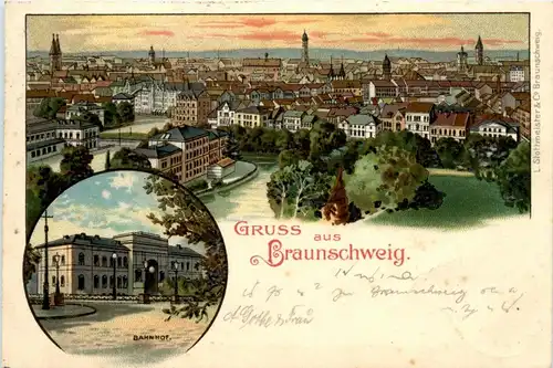 Gruss aus Braunschweig - Litho -235030