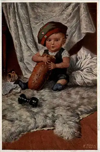 Kind mit Brot -237010