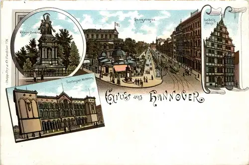 Gruss aus Hannover - Litho -235150