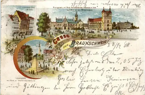 Gruss aus Braunschweig - Litho -235248