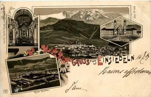 Gruss aus Einsiedeln - Litho -232878