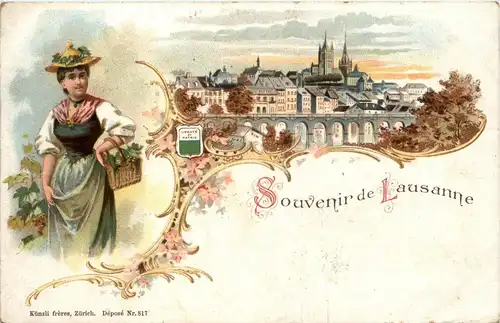 Souvenir de Lausanne - Litho -232874