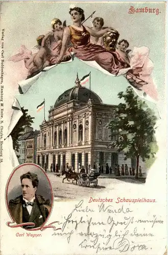 Hamburg - Deutsches Schauspielhaus - Carl Wagner - Litho -235562