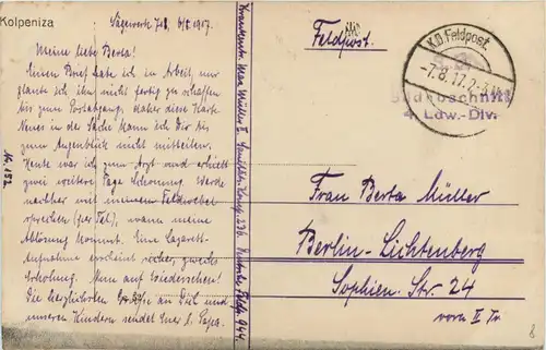 Kolpeniza - Feldpost -236766
