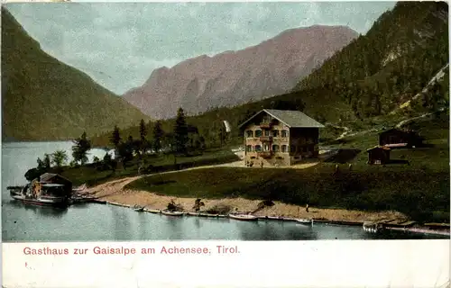 Gruss zur Gaisalpe am Achensee -235616