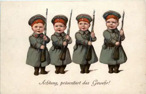 Achtung präsentiert das Gewehr -237046