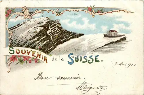 Souvenir de la Suisse - Säntis - Litho -232840