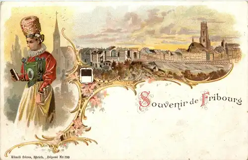 Souvenir de Fribourg - Litho -232876