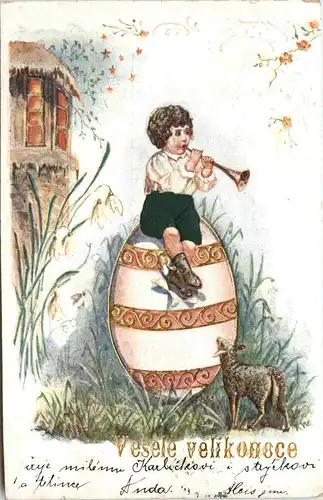 Ostern - Prägekarte -254540