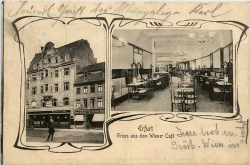 Erfurt - Gruss aus dem Wiener Cafe -254848