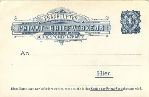 Frankfurt - 100 jährige Geburtstagsfeier Kaiser Wilhelm I 1897 - Litho - Ganzsache -236916