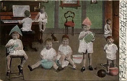 Kinder auf Nachttopf -238026