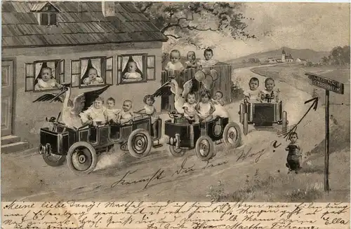 Kinder - Storch Auto -237810