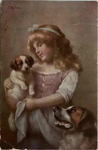 Kind mit Hund und Katze -237578
