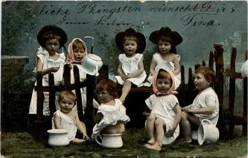 Kinder auf Nachttopf -238022