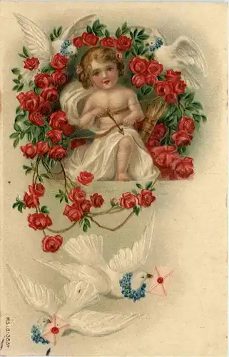 Engel - Prägekarte -238326