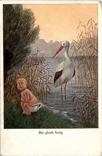 Bin gleich fertig - Storch -238060