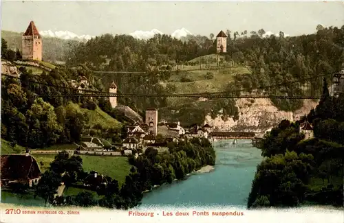 Fribourg - Les deux Ponts -232892