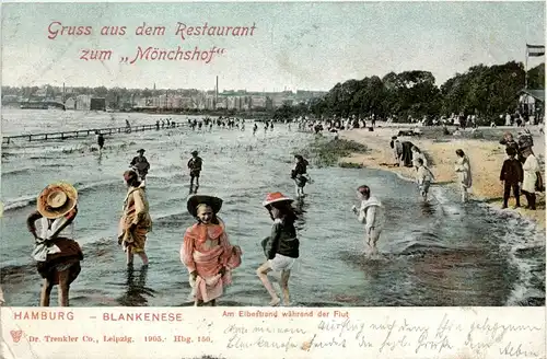 Hamburg Blankenese - Gruss aus dem Restaurant zum Mönchshof -238288