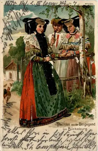 Tracht Bückeburg - Litho -238548