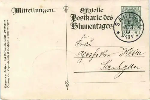 Silberhochzeit würrtembergisches Königspaar 1911 - Ganzsache -238388