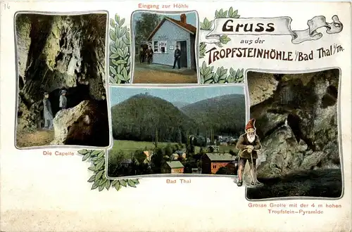 Gruss aus der Tropfsteinhöhle Bad Thal -256234