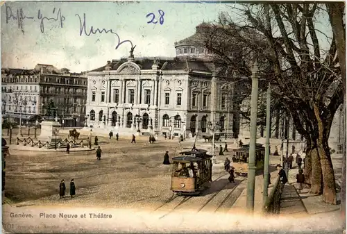 Geneve - Place Neuve et Theatre - Trom -239332