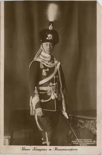 Kronprinz in Husarenuniform -240326