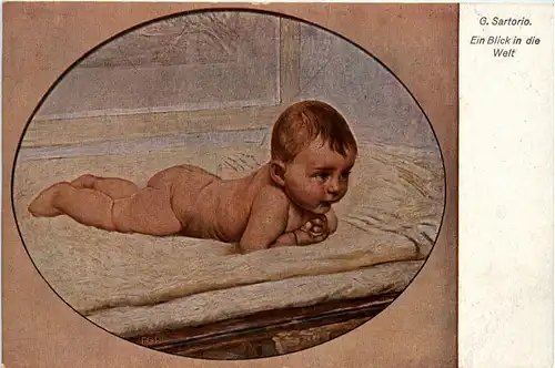 Kind - Künstlerkarte G. Sartorio -237982