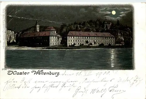 Kelheim - Kloster Weltenburg - Litho -240110