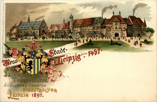 Leipzig - Industrie Ausstellung 1897 - Litho -239682