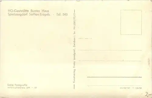 Seiffen - Gaststätte Buntes Haus -277624