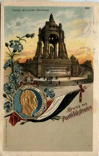 Gruss aus Porta Westfalica - Litho -241112