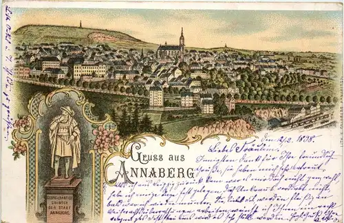 Gruss aus Annaberg - Litho -277692