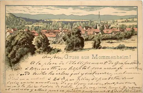 Gruss aus Mommenheim - Litho -250460