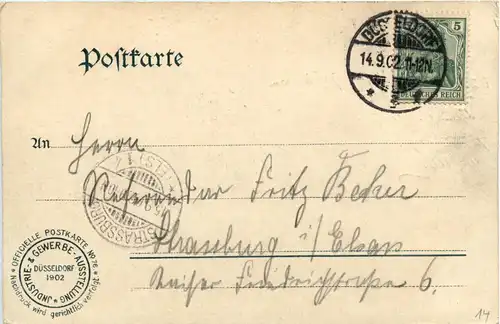 Düsseldorf - Gewerbe und Industrie Ausstellung 1902 -250564